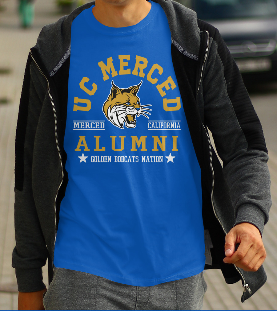 UC Merced Alumni Golden Bobcats Nation Merced California T-Shirt
