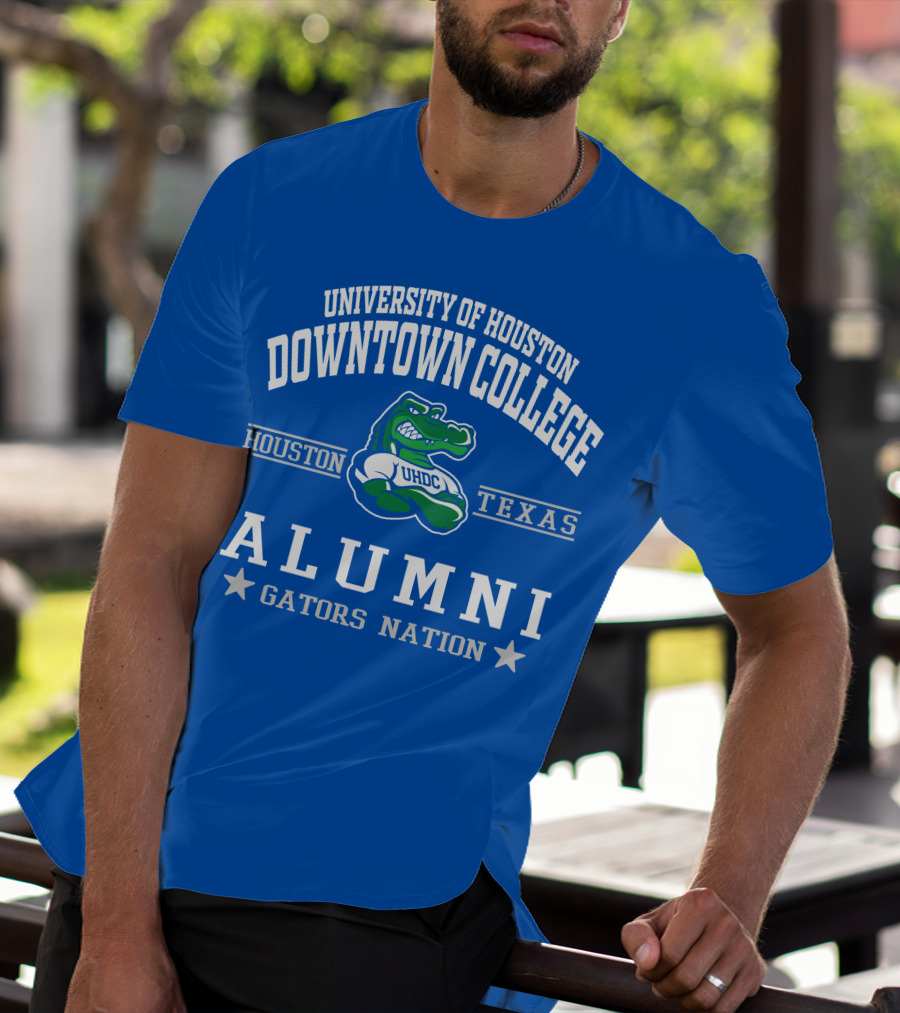 University Of Houston Downtown College Alumni UHDC Texas Gators Nation T-Shirt