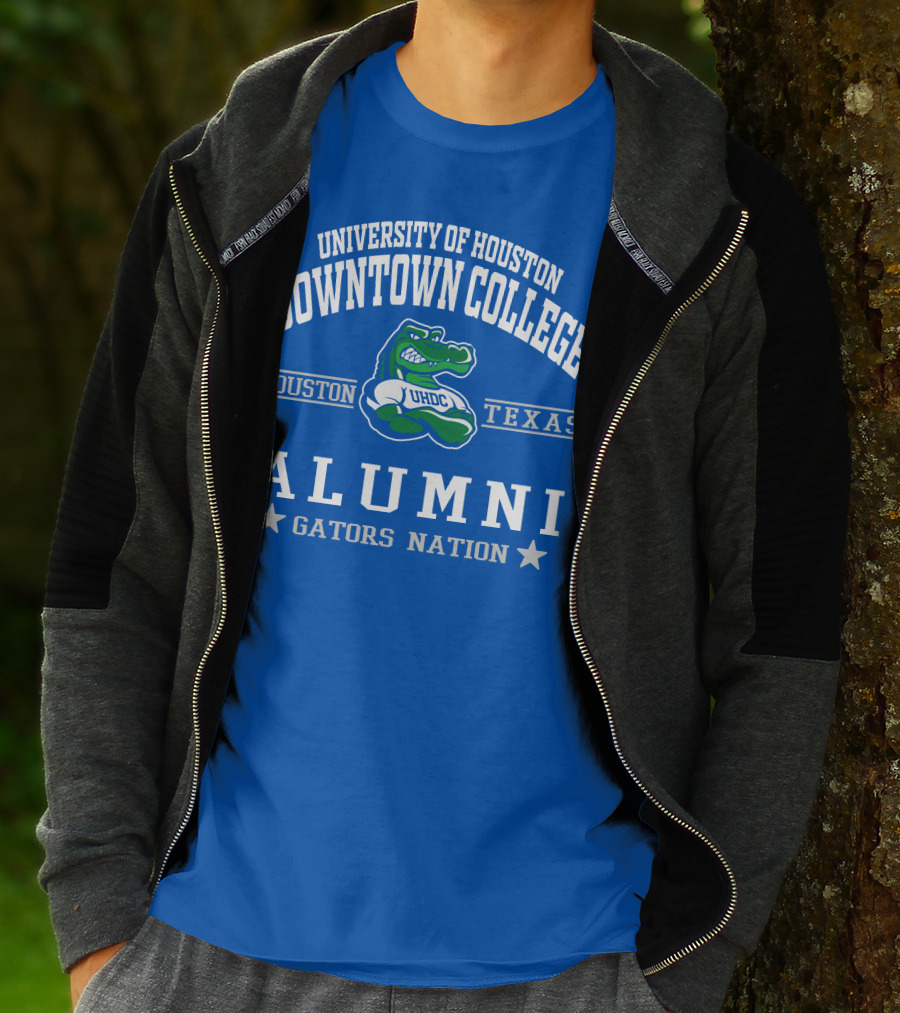 University Of Houston Downtown College Alumni UHDC Texas Gators Nation T-Shirt