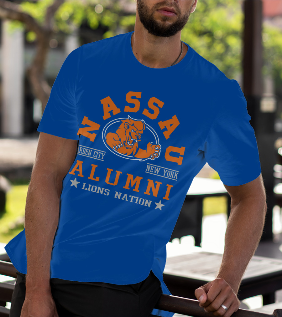 Nassau Garden City New York Alumni Lions Nation T-Shirt