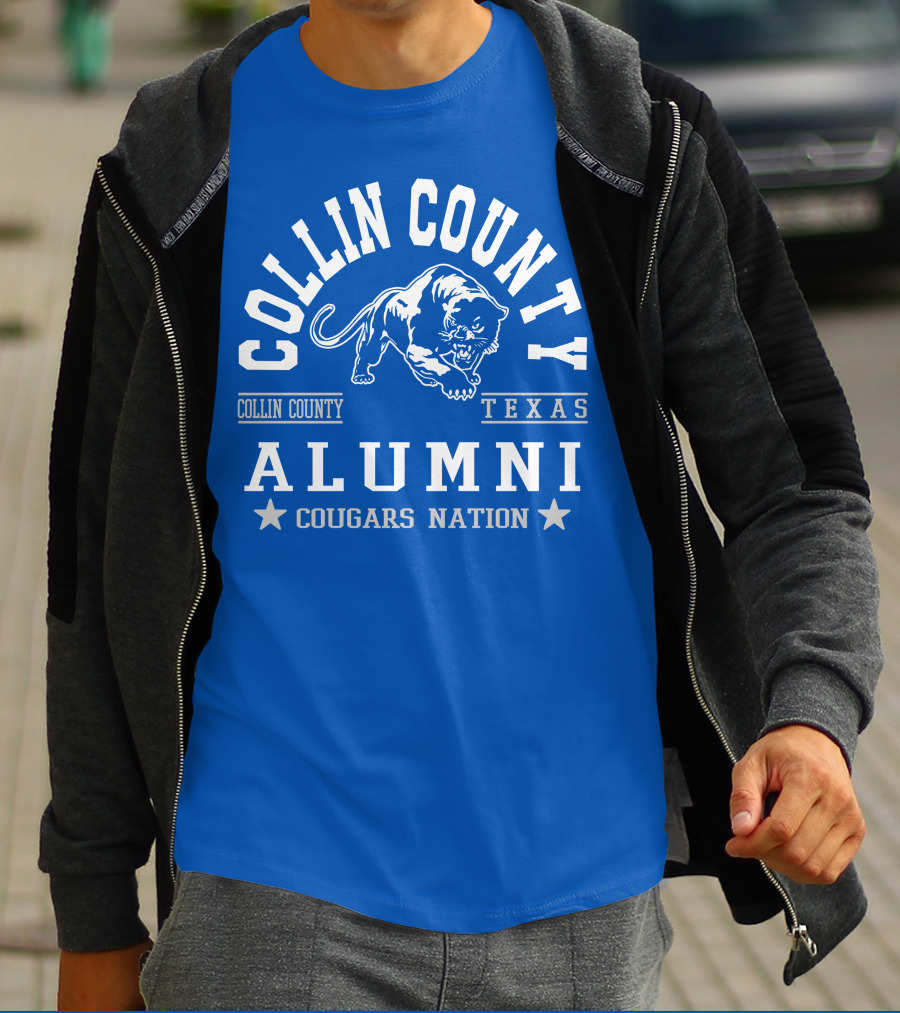 Collin County Texas Alumni Cougars Nation T-Shirt