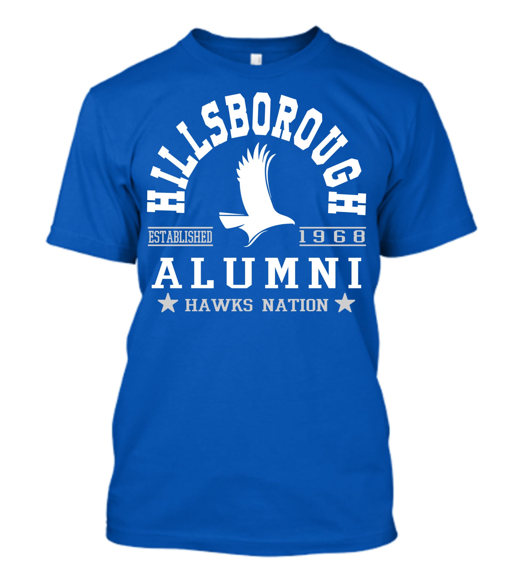Hillsborough Established 1968 Alumni Hawks Nation T-Shirt