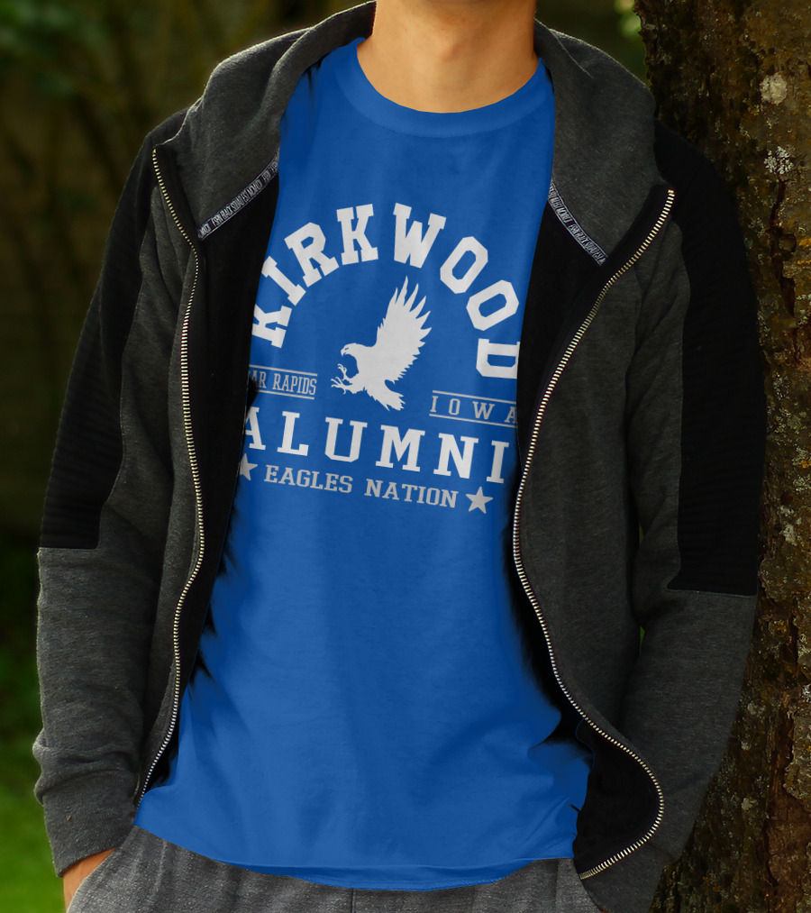 Kirkwood Cedar Rapids Iowa Alumni Eagles Nation T-Shirt