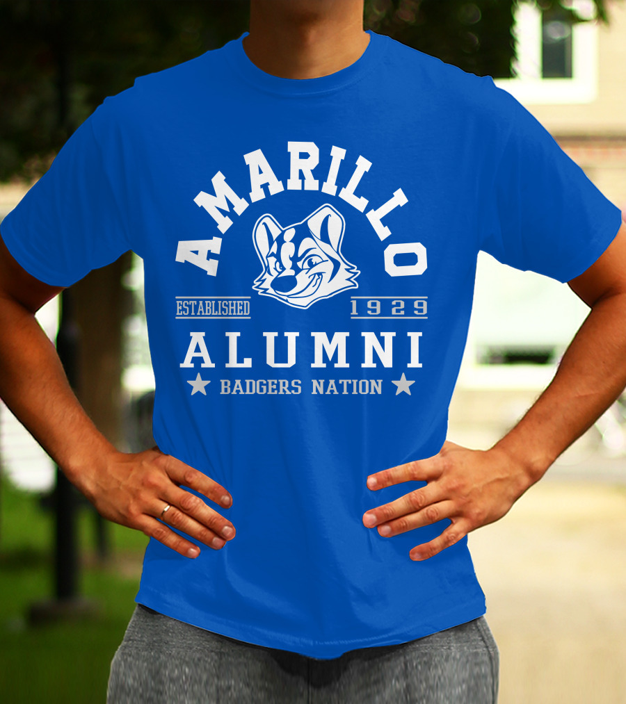 Amarillo Alumni Badgers Nation Established 1929 T-Shirt