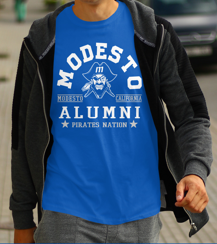 Modesto California Pirates Alumni Nation T-Shirt