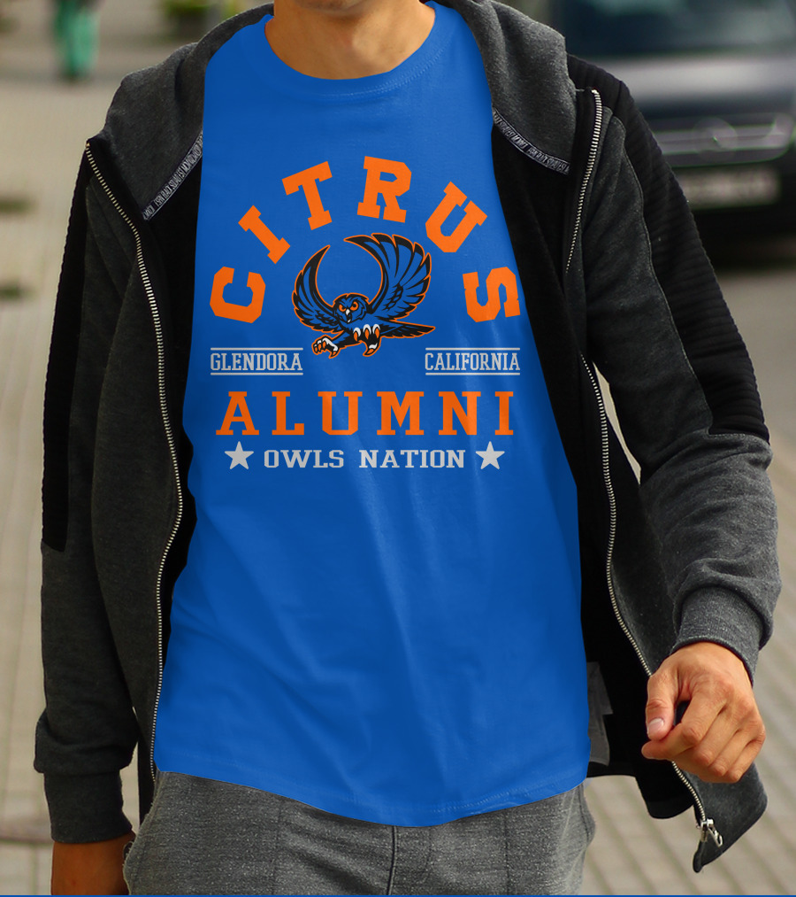Citrus Alumni Owls Nation Glendora California T-Shirt