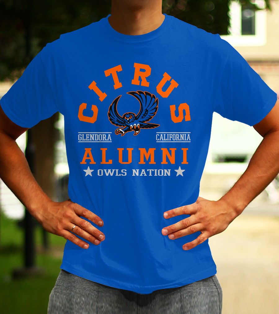 Citrus Alumni Owls Nation Glendora California T-Shirt