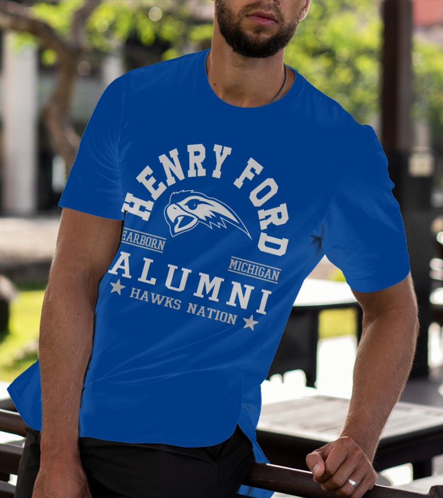 Henry Ford Dearborn Michigan Alumni Hawks Nation T-Shirt
