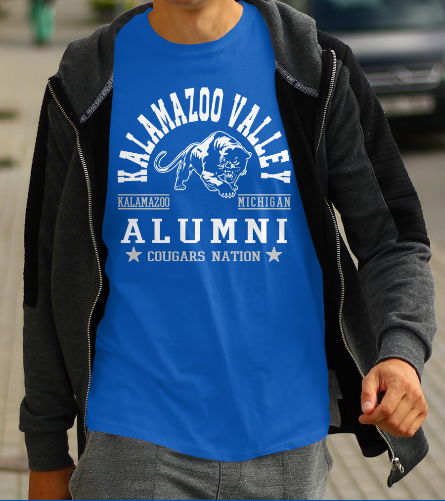 Kalamazoo Valley Alumni Cougars Nation Michigan T-Shirt