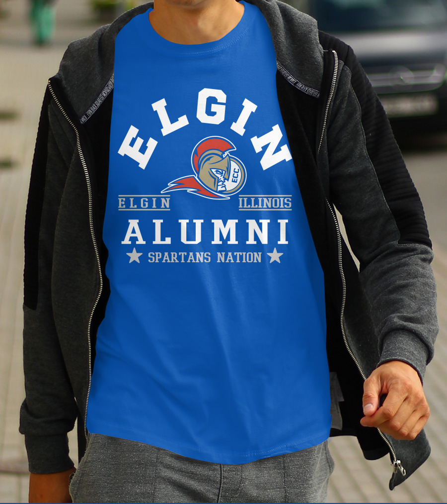 Elgin Illinois ECC Spartans Alumni Nation T-Shirt