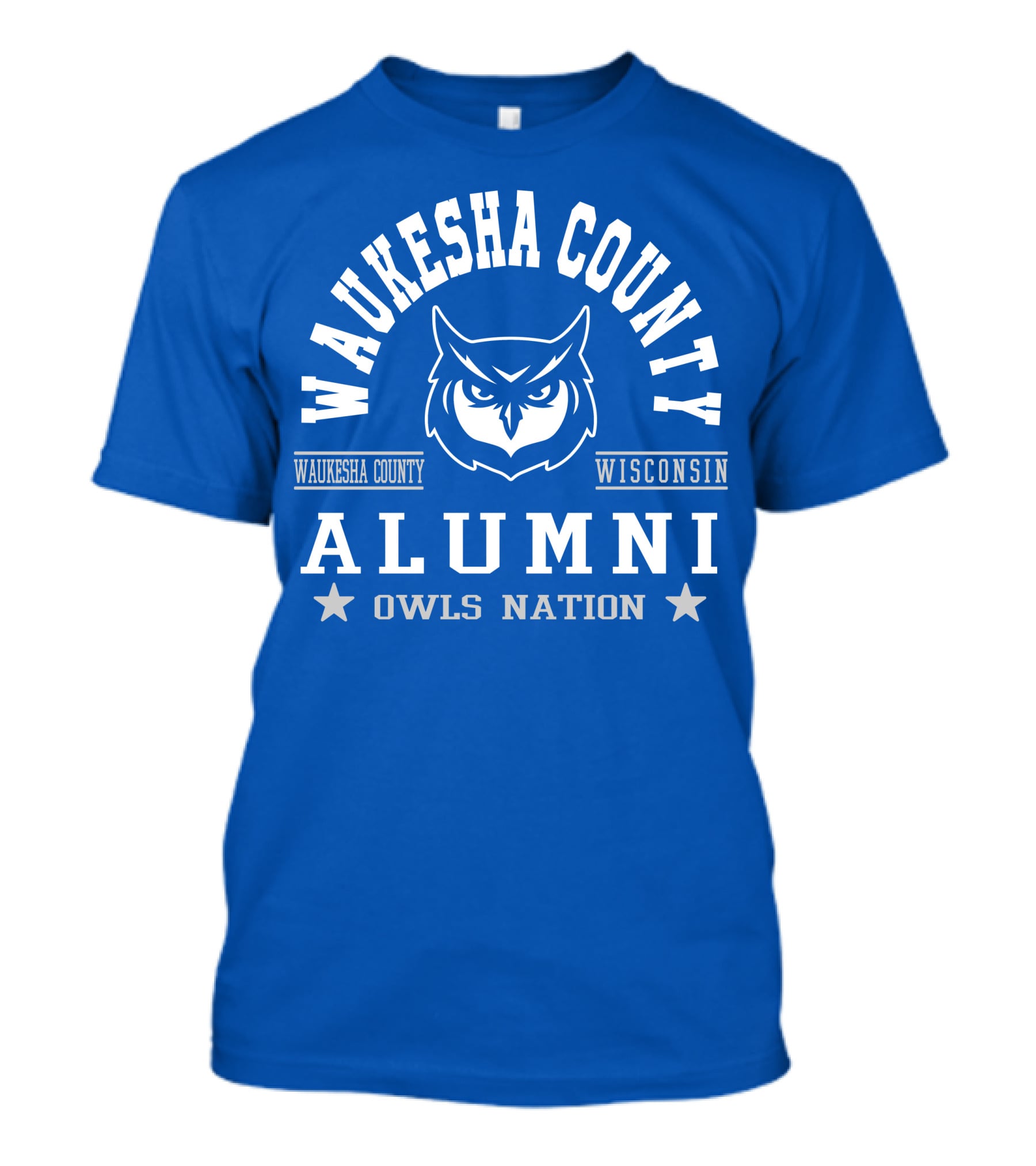 Waukesha County Wisconsin Alumni Owls Nation T-Shirt