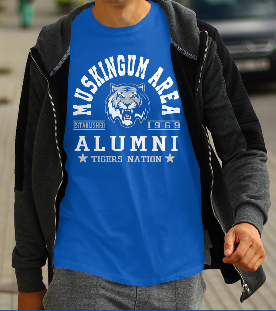 Muskingum Area Alumni Tigers Nation Established 1969 T-Shirt
