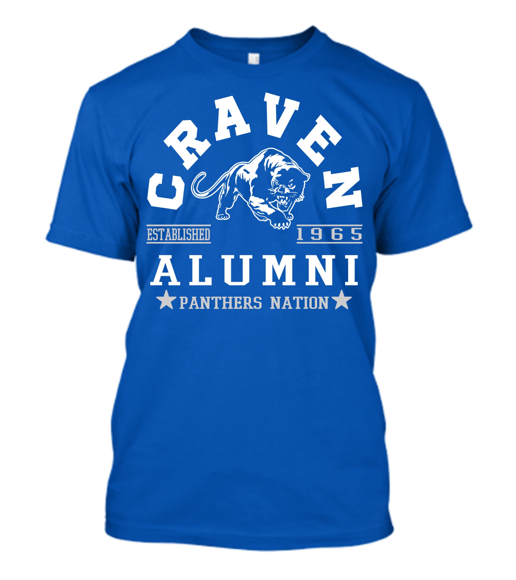 Craven Alumni Established 1965 Panthers Nation T-Shirt