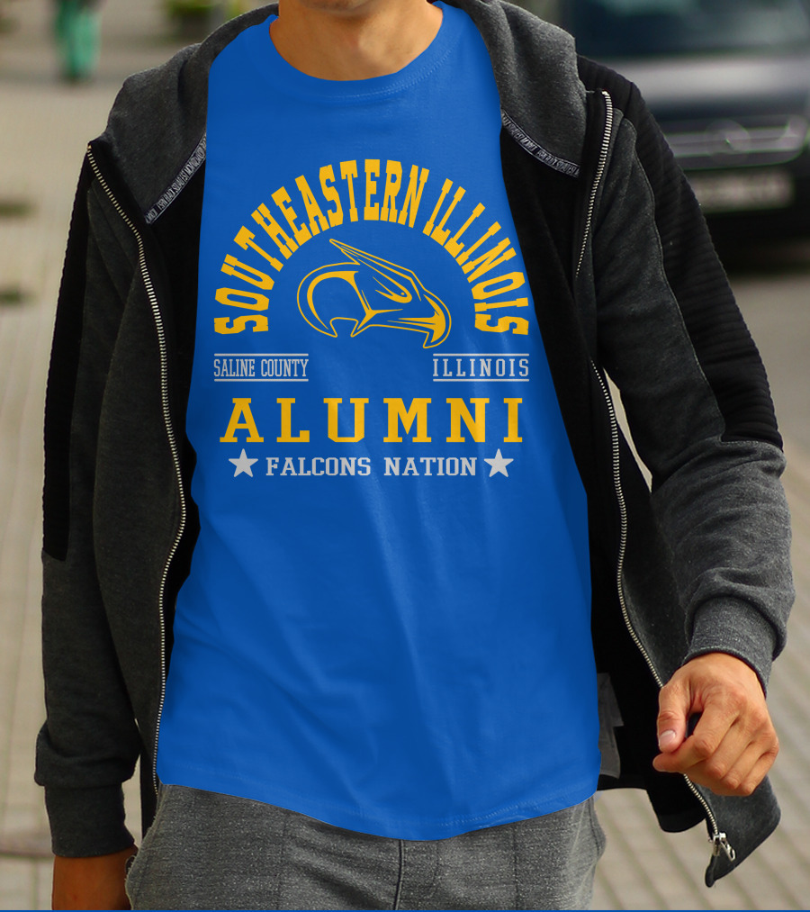 Southeastern Illinois Alumni Falcons Nation Saline County Illinois T-Shirt