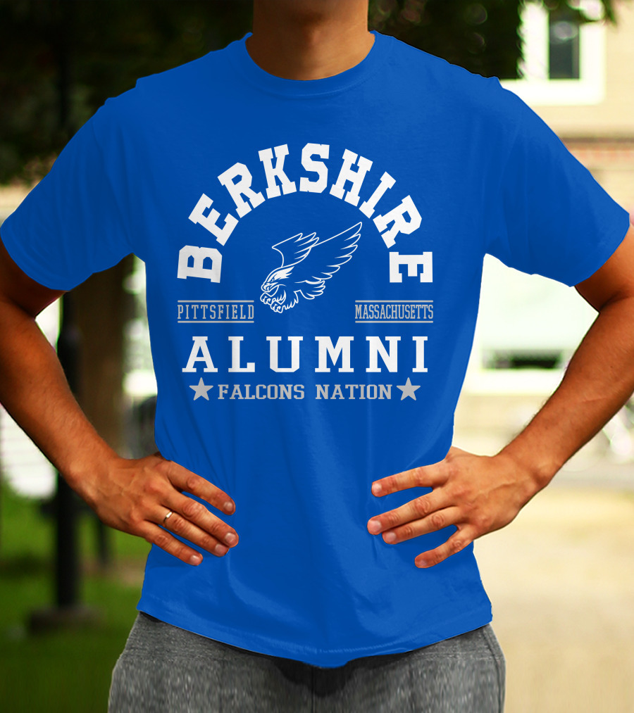 Berkshire Pittsfield Massachusetts Alumni Falcons Nation T-Shirt