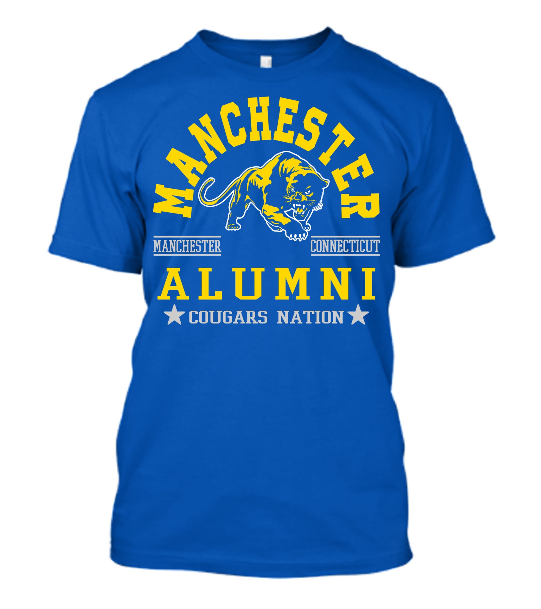 Manchester Connecticut Cougars Alumni Nation T-Shirt