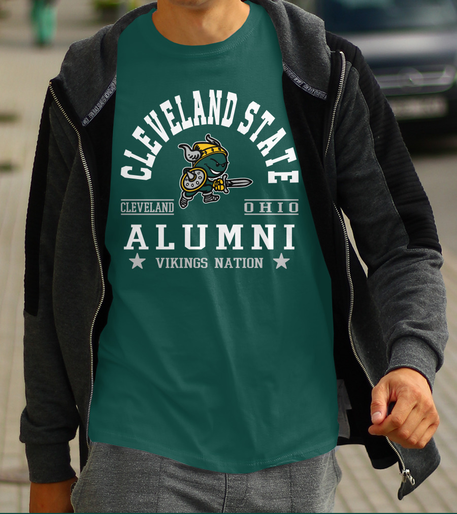 Cleveland State University Ohio Alumni Vikings Nation T-Shirt