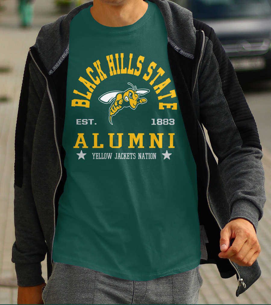 Black Hills State Alumni Yellow Jackets Nation Est. 1883 T-Shirt