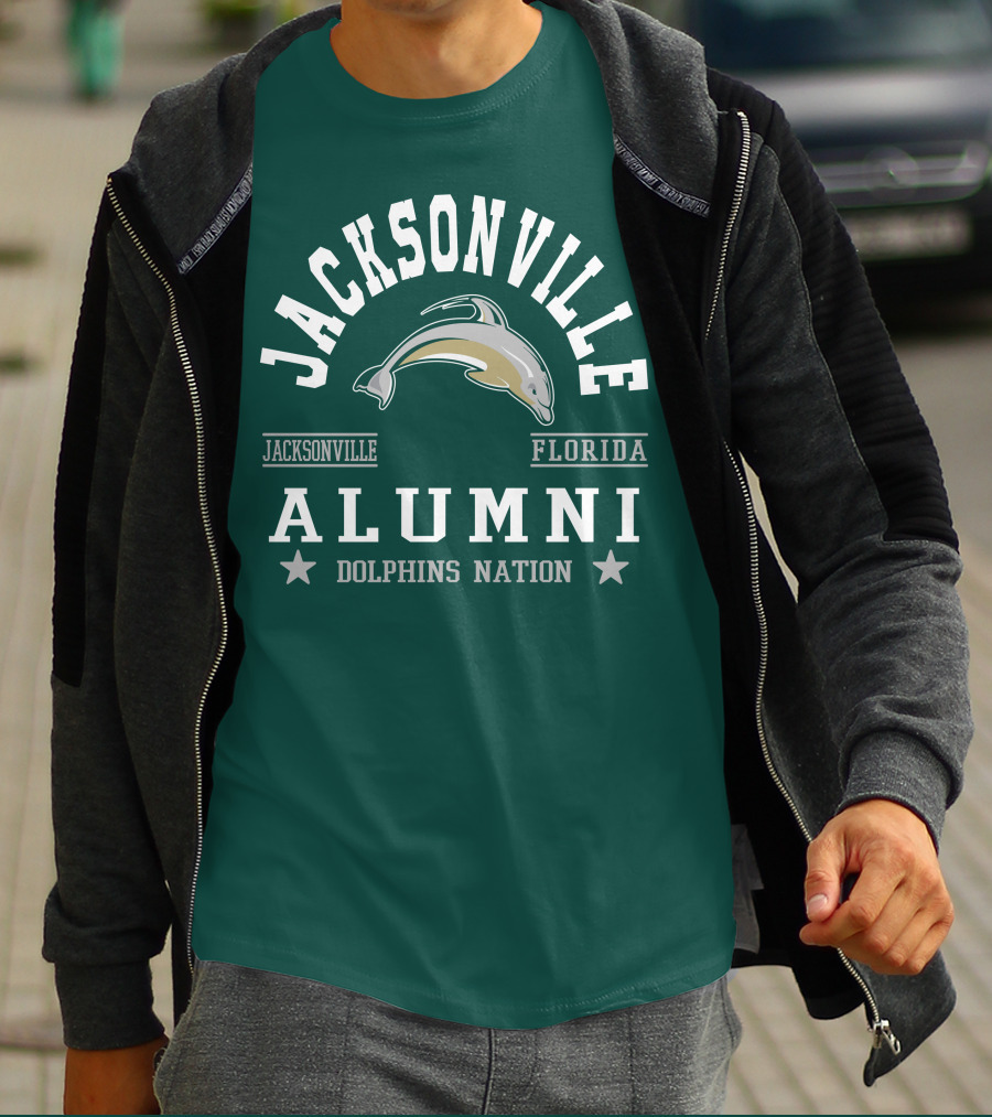 Jacksonville Florida Alumni Dolphins Nation T-Shirt
