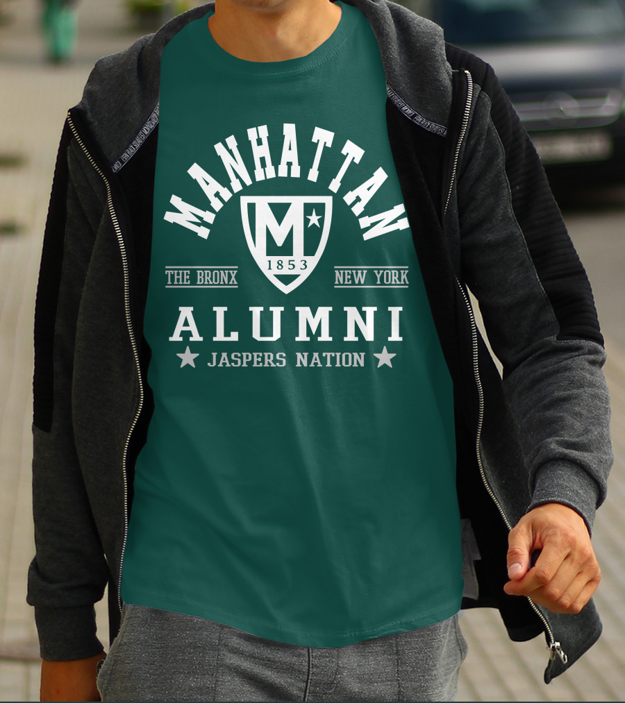 Manhattan 1853 The Bronx New York Alumni Jaspers Nation T-Shirt
