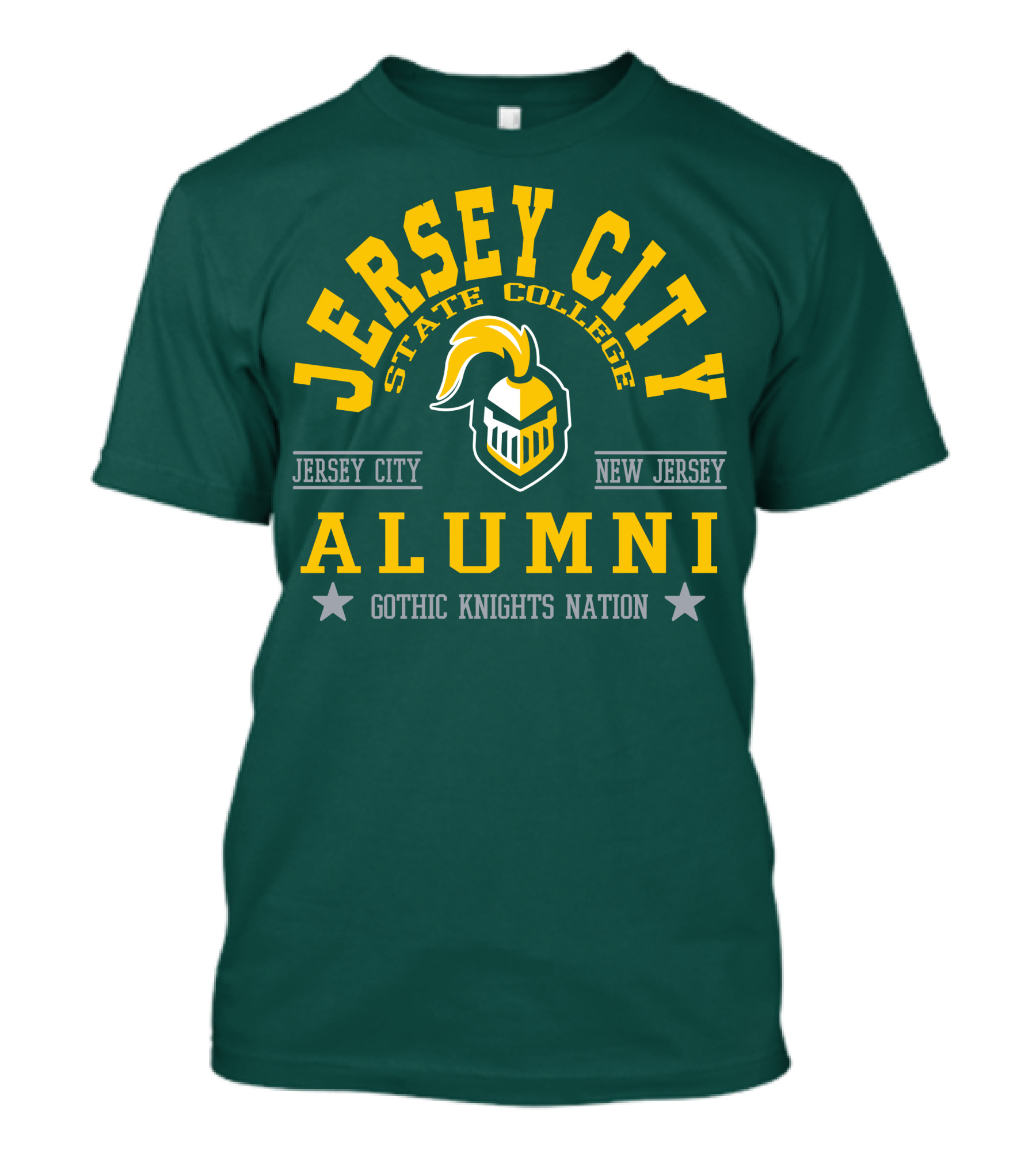 Jersey City State College Alumni Gothic Knights Nation New Jersey T-Shirt