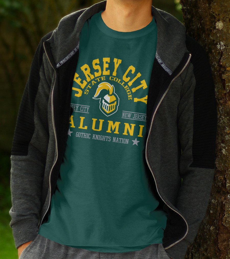 Jersey City State College Alumni Gothic Knights Nation New Jersey T-Shirt