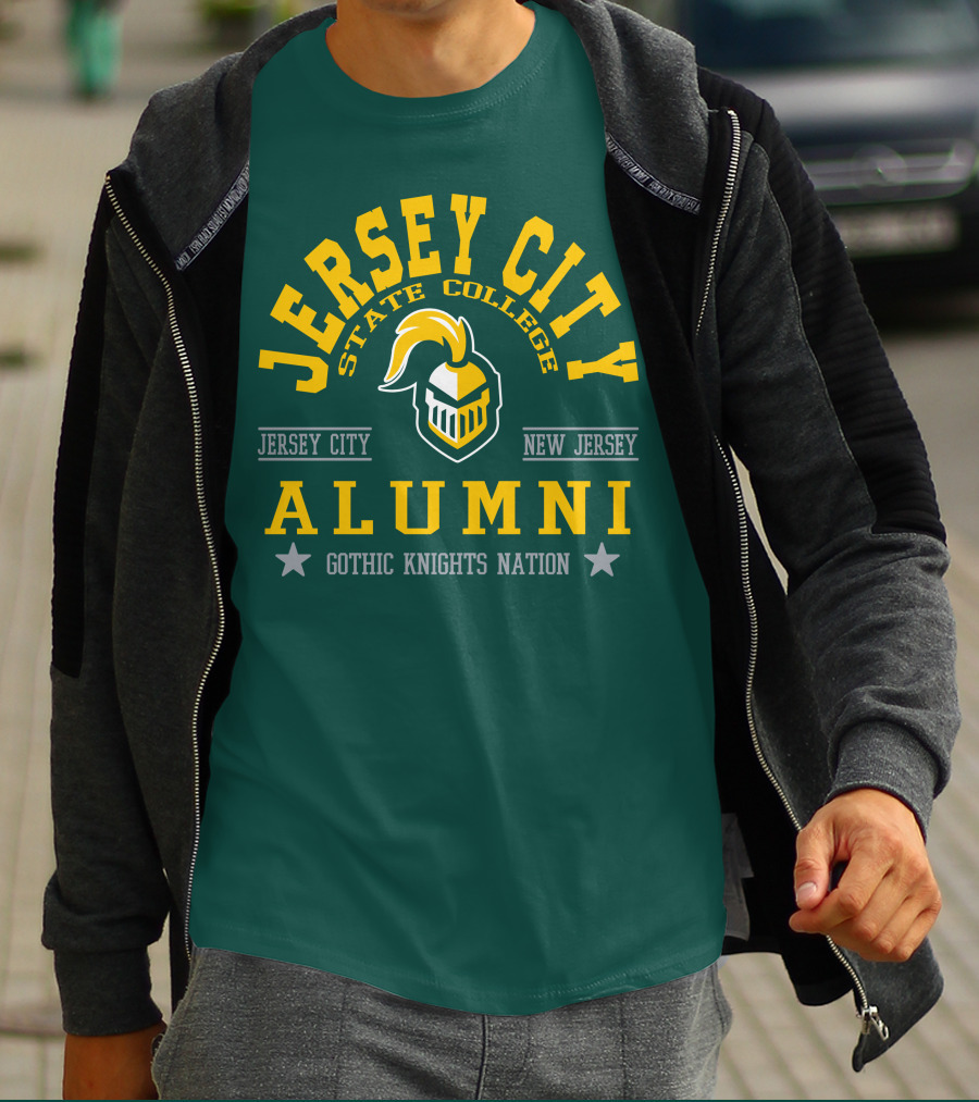 Jersey City State College Alumni Gothic Knights Nation New Jersey T-Shirt
