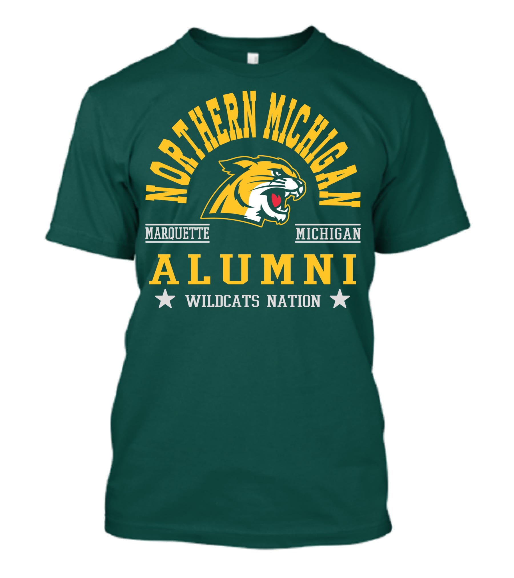 Northern Michigan University Marquette Alumni Wildcats Nation T-Shirt