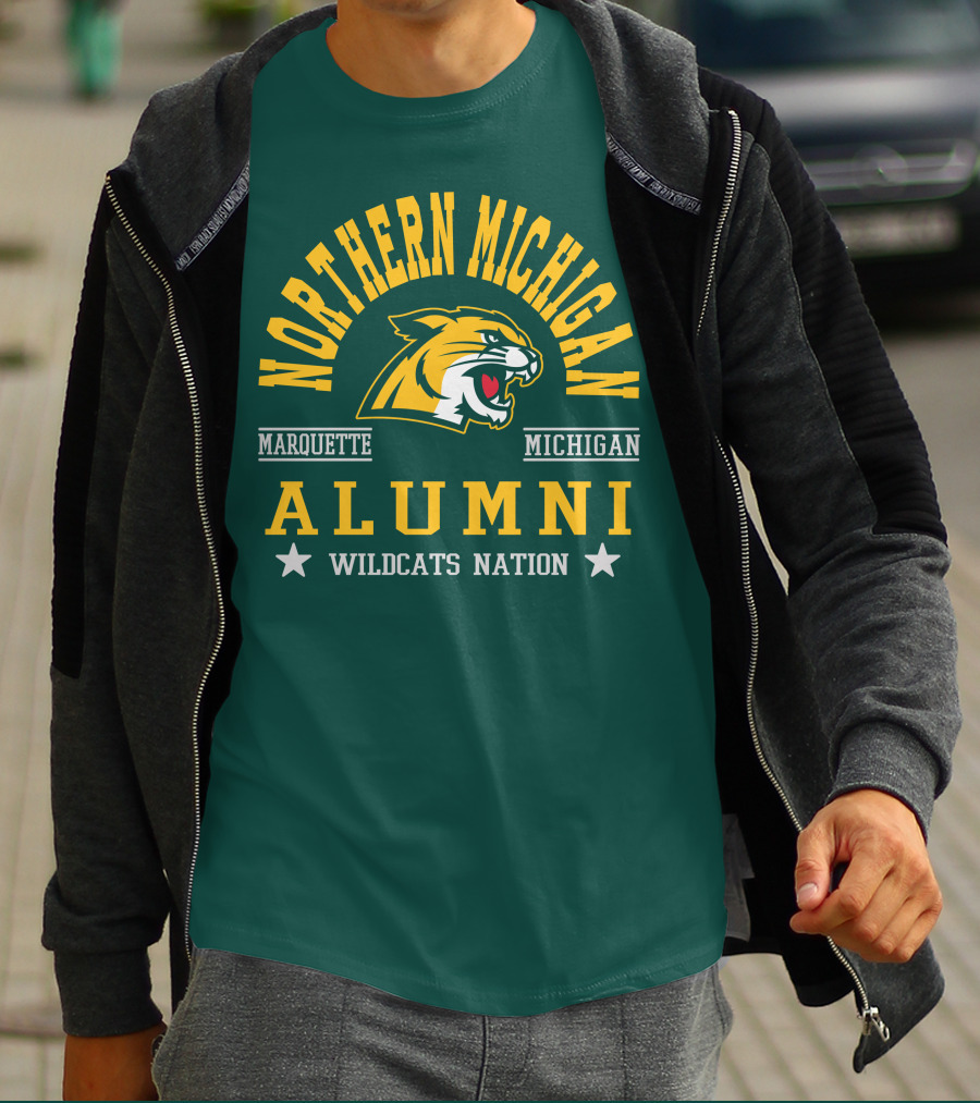 Northern Michigan University Marquette Alumni Wildcats Nation T-Shirt
