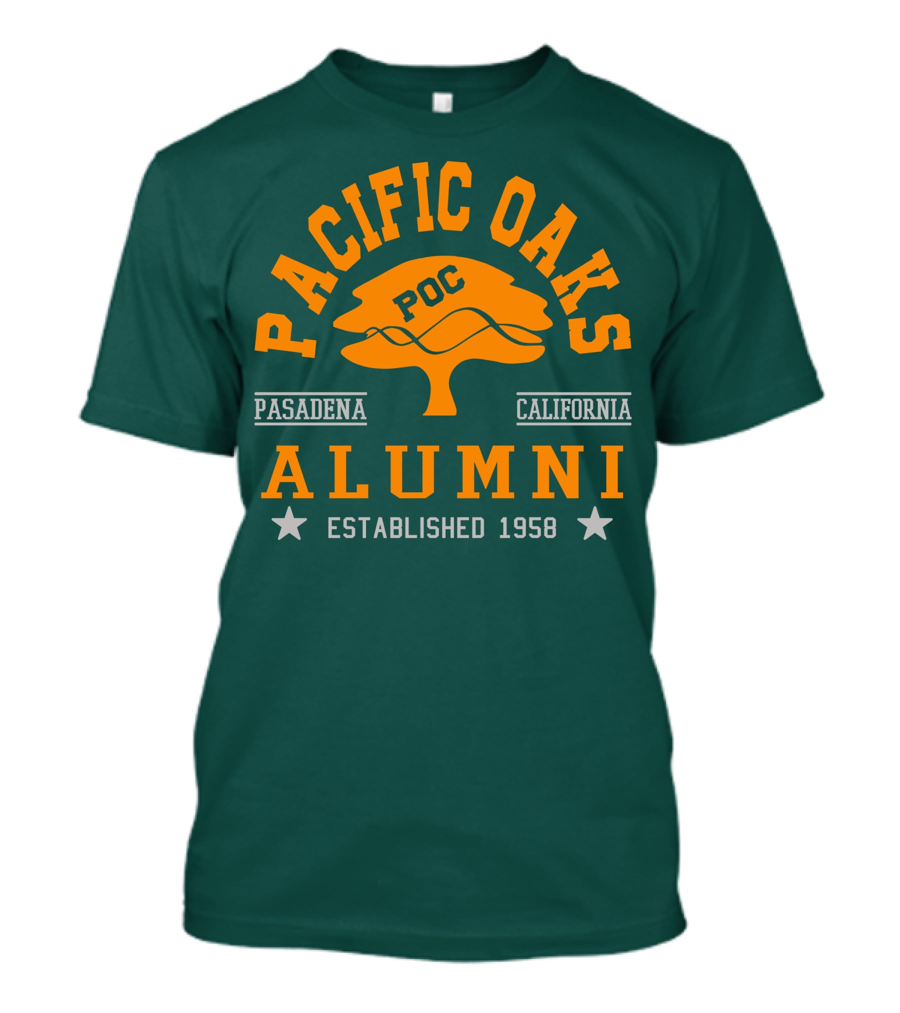 Pacific Oaks POC Alumni Pasadena California Established 1958 T-Shirt