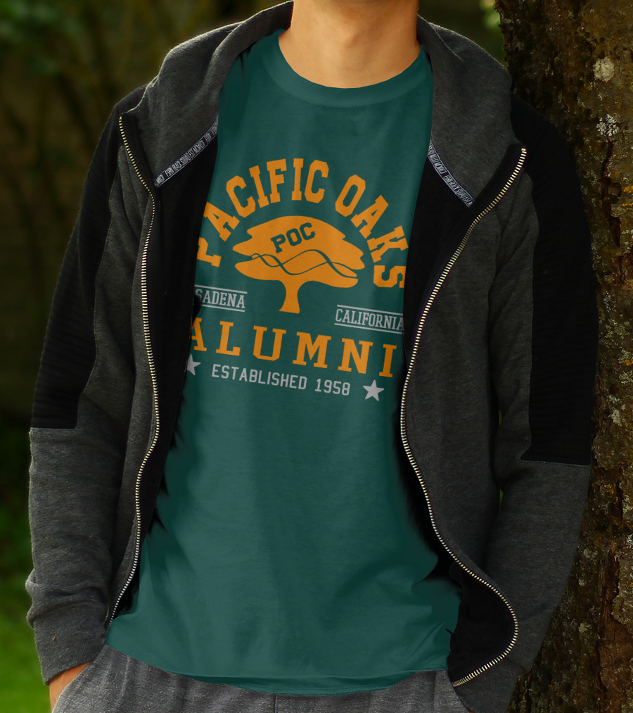 Pacific Oaks POC Alumni Pasadena California Established 1958 T-Shirt