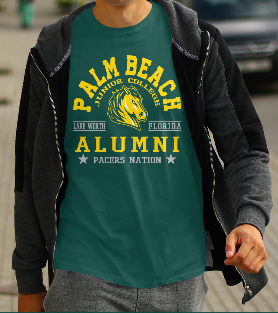 Palm Beach Junior College Alumni Pacers Nation Lake Worth Florida T-Shirt