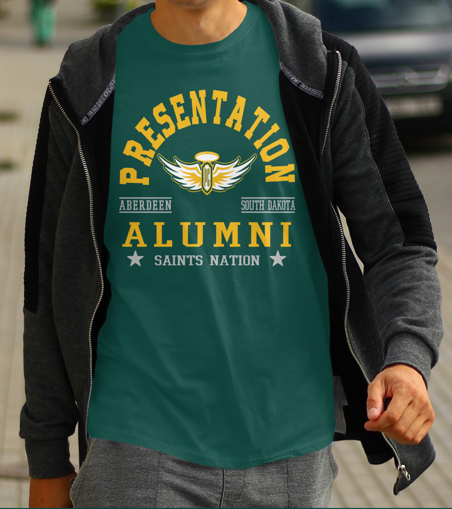 Presentation College Alumni Saints Nation Aberdeen South Dakota T-Shirt