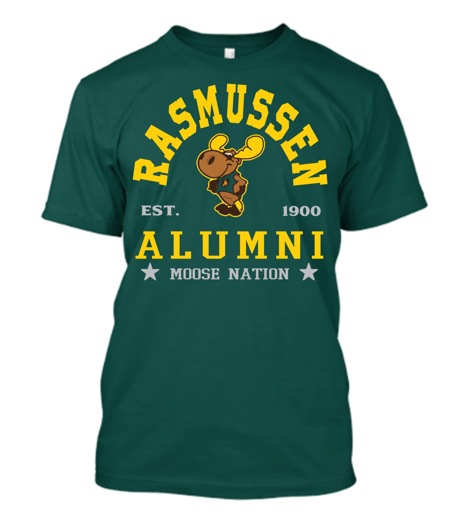 Rasmussen Alumni Moose Nation Est. 1900 T-Shirt