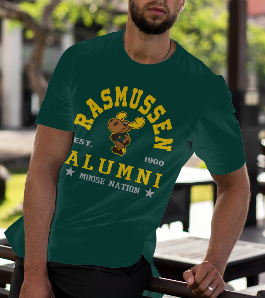 Rasmussen Alumni Moose Nation Est. 1900 T-Shirt