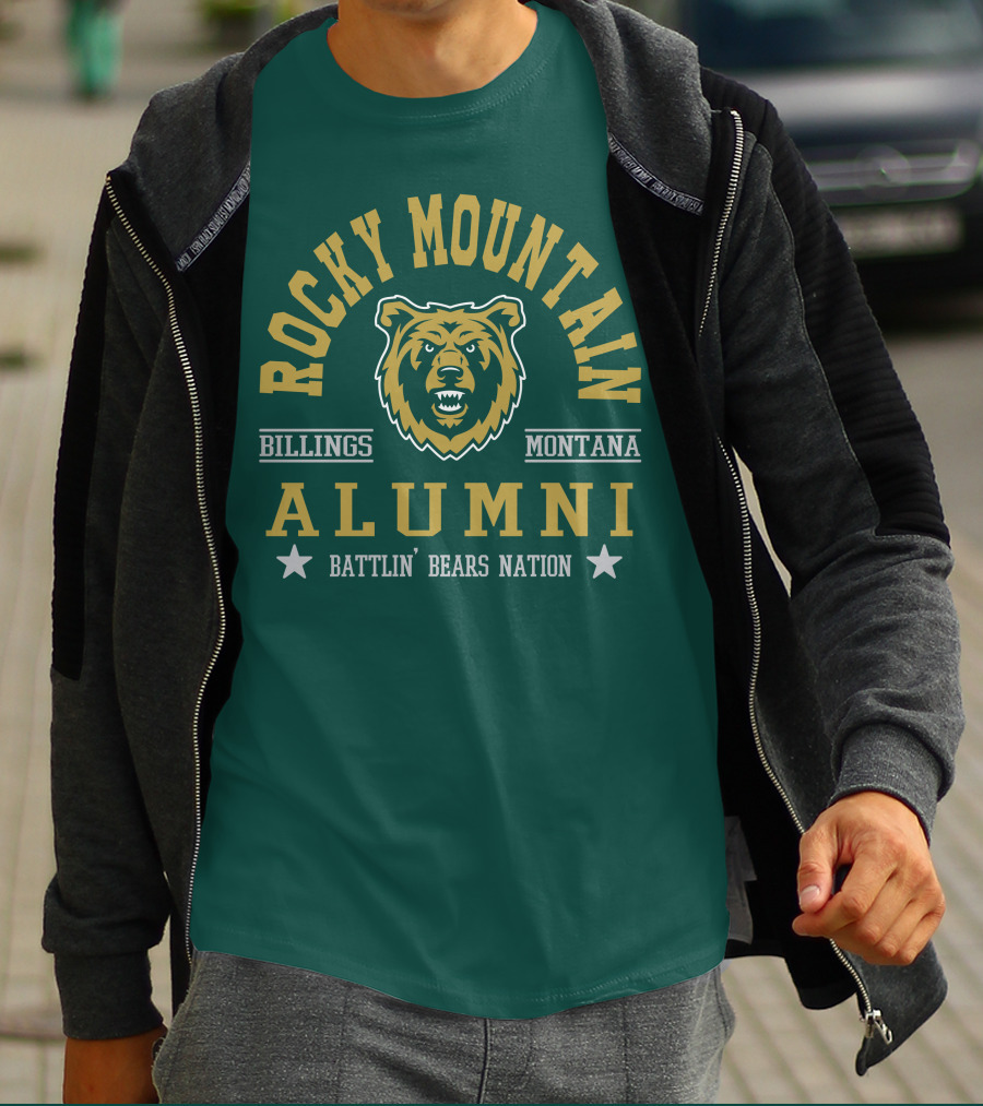 Rocky Mountain Alumni Battlin' Bears Nation Billings Montana T-Shirt