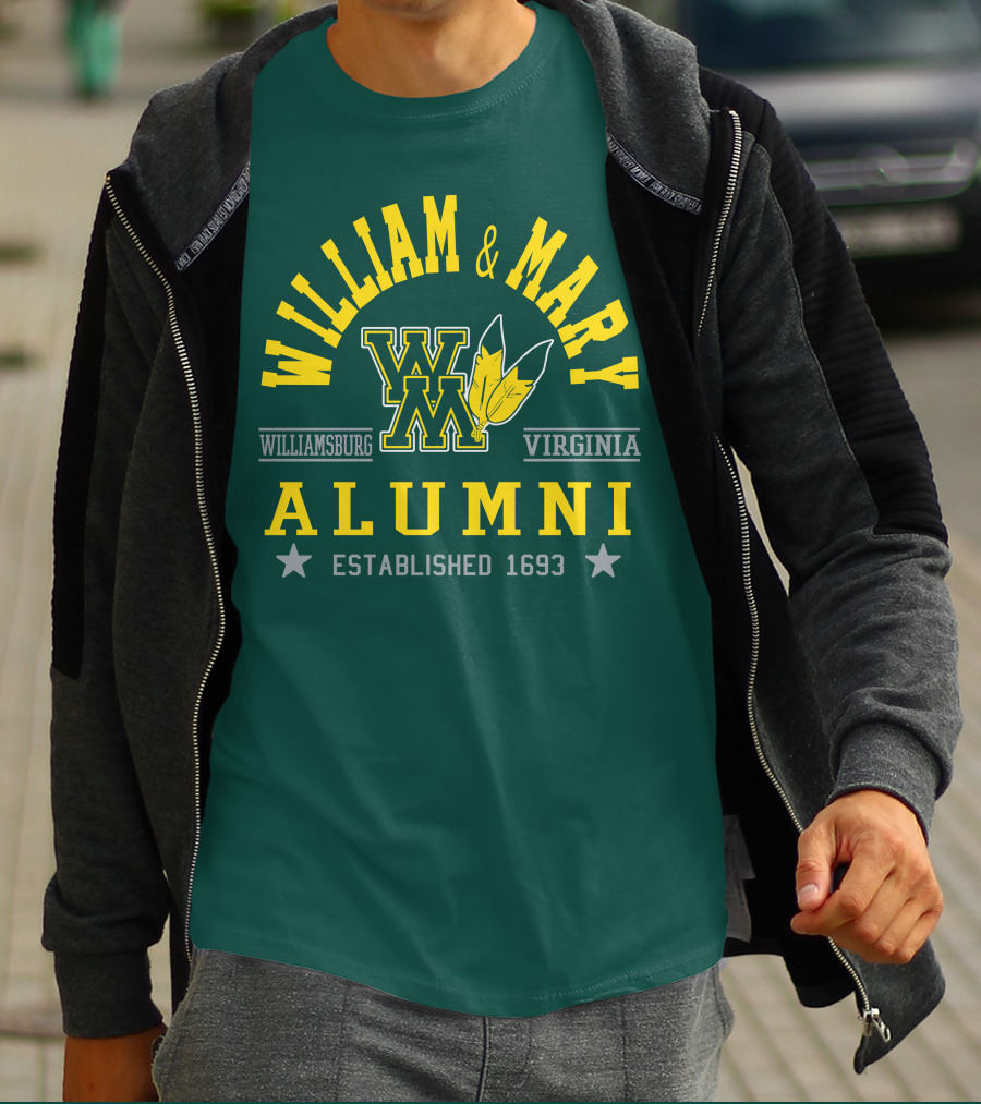 William And Mary Alumni Williamsburg Virginia Established 1693 T-Shirt