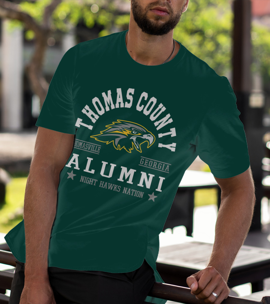 Thomas County Alumni Night Hawks Nation Thomasville Georgia T-Shirt