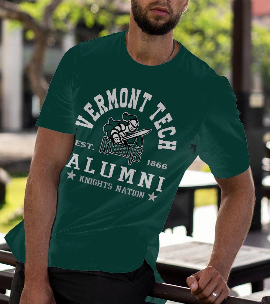 Vermont Tech Knights Alumni Est. 1866 Knights Nation T-Shirt