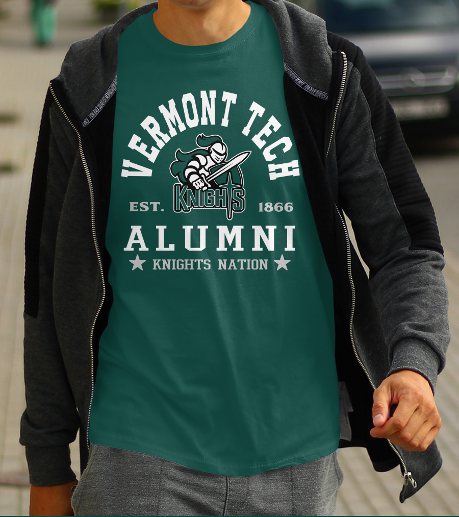 Vermont Tech Knights Alumni Est. 1866 Knights Nation T-Shirt
