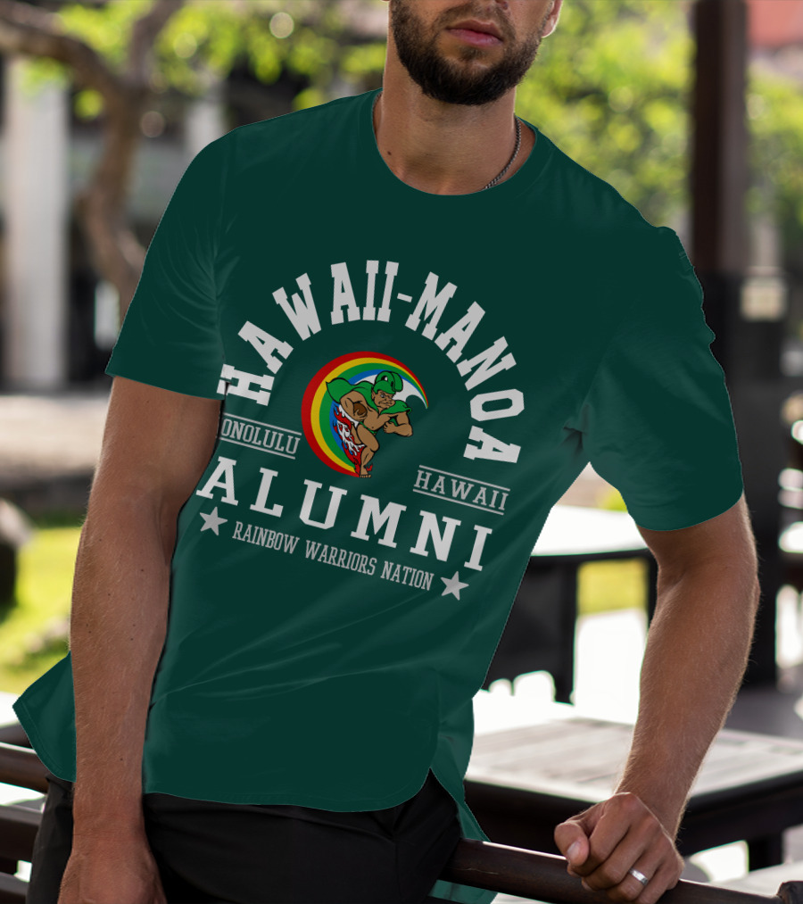 Hawaii-Manoa Honolulu Hawaii Alumni Rainbow Warriors Nation T-Shirt