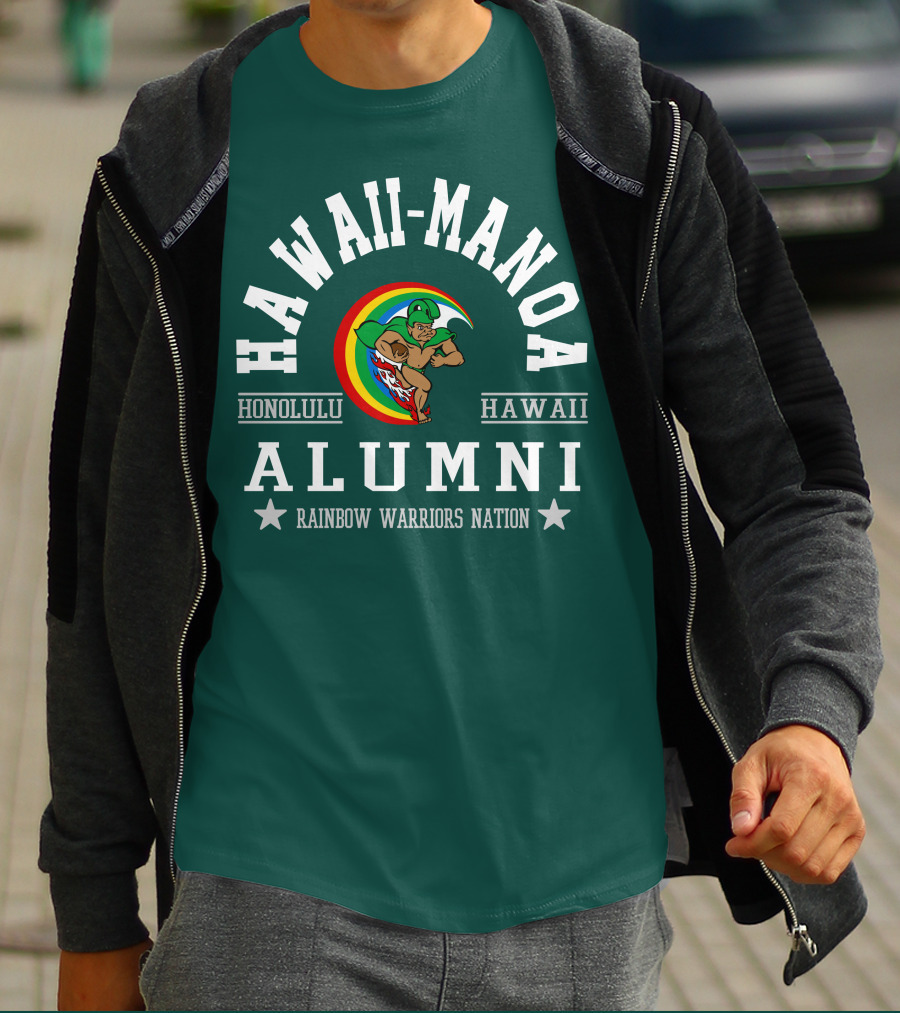 Hawaii-Manoa Honolulu Hawaii Alumni Rainbow Warriors Nation T-Shirt