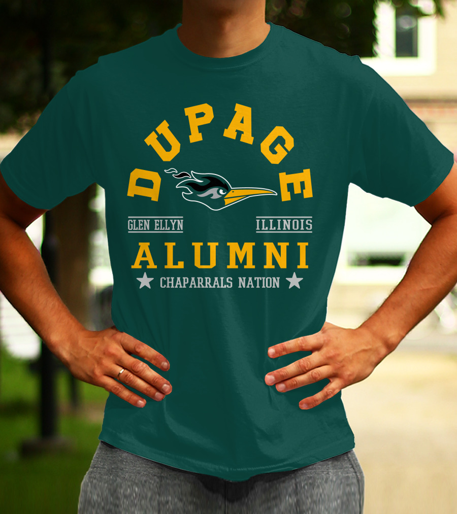 DuPage Glen Ellyn Illinois Alumni Chaparrals Nation T-Shirt