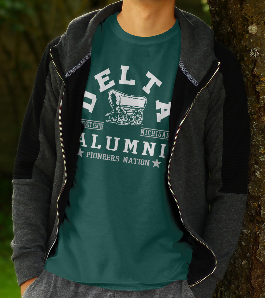 Delta University Center Michigan Alumni Pioneers Nation T-Shirt