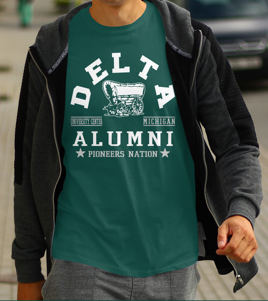 Delta University Center Michigan Alumni Pioneers Nation T-Shirt
