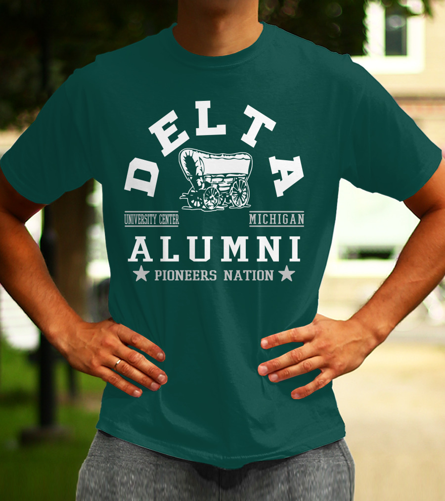 Delta University Center Michigan Alumni Pioneers Nation T-Shirt