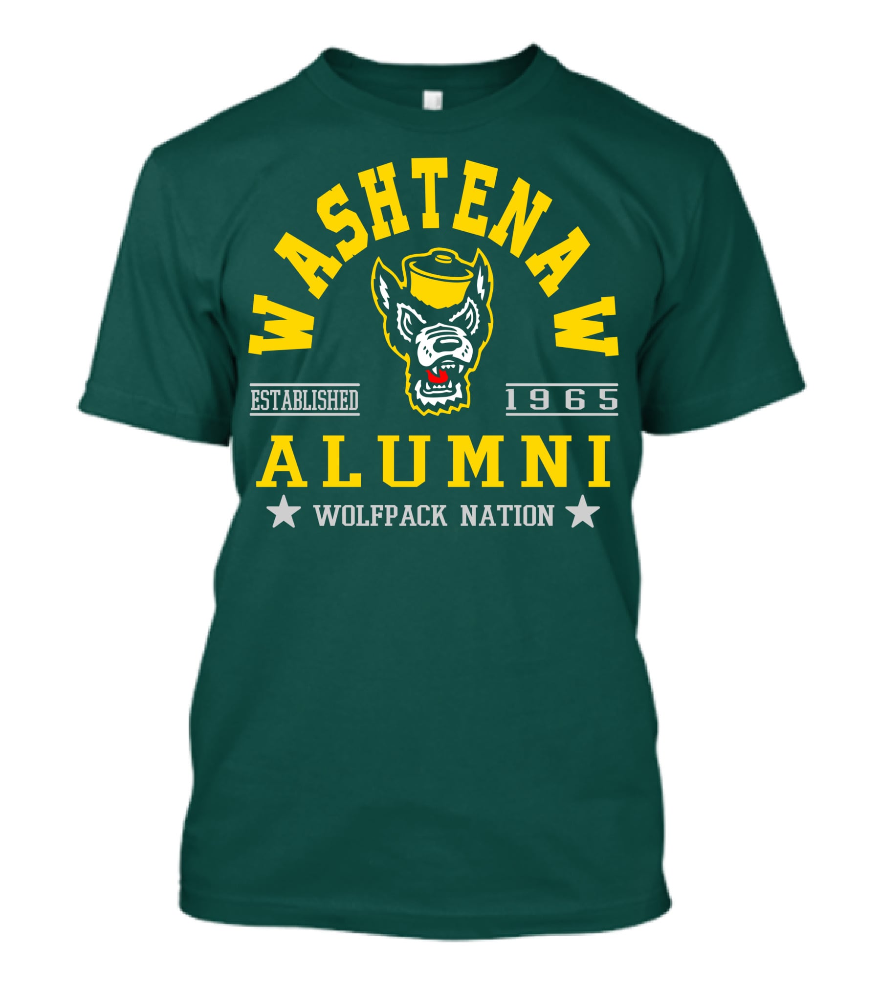 Washtenaw Alumni Established 1965 Wolfpack Nation T-Shirt