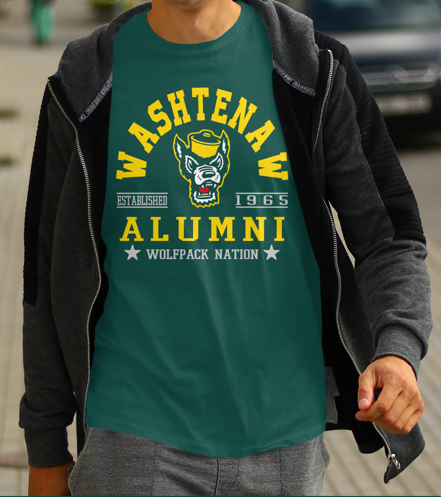 Washtenaw Alumni Established 1965 Wolfpack Nation T-Shirt