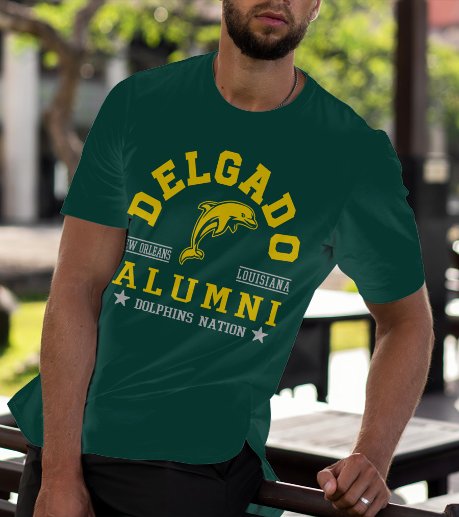 Delgado Alumni New Orleans Louisiana Dolphins Nation T-Shirt