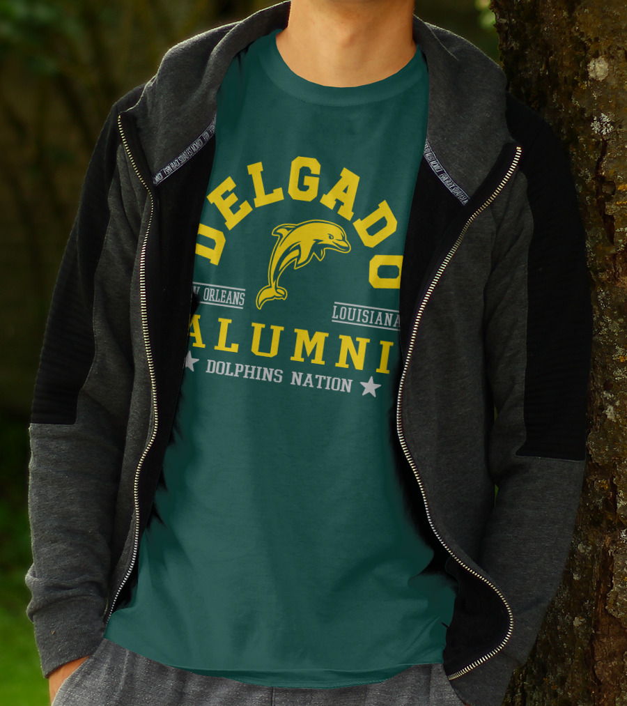 Delgado Alumni New Orleans Louisiana Dolphins Nation T-Shirt